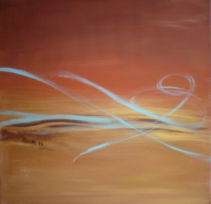 Windspiel - Acryl auf Leinwand 40 x 40 cm