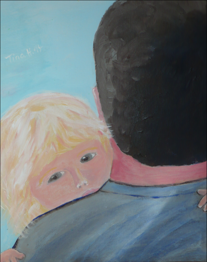 getragen - Leinwand 25 x 30 cm