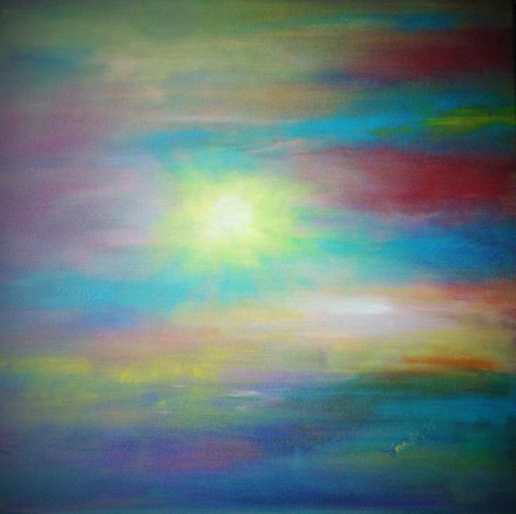Alles ist eins - Acryl 50 x 50 cm