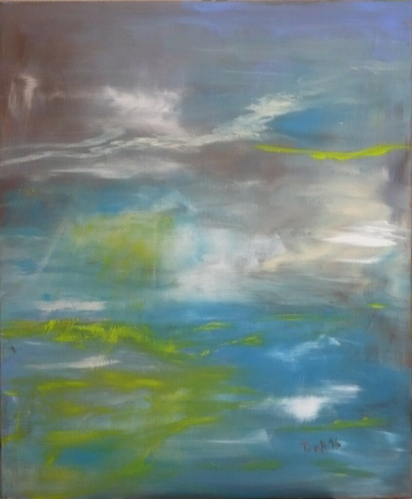 Vorfreude auf das Meer - Acryl auf Leinwand 50 x 60 cm