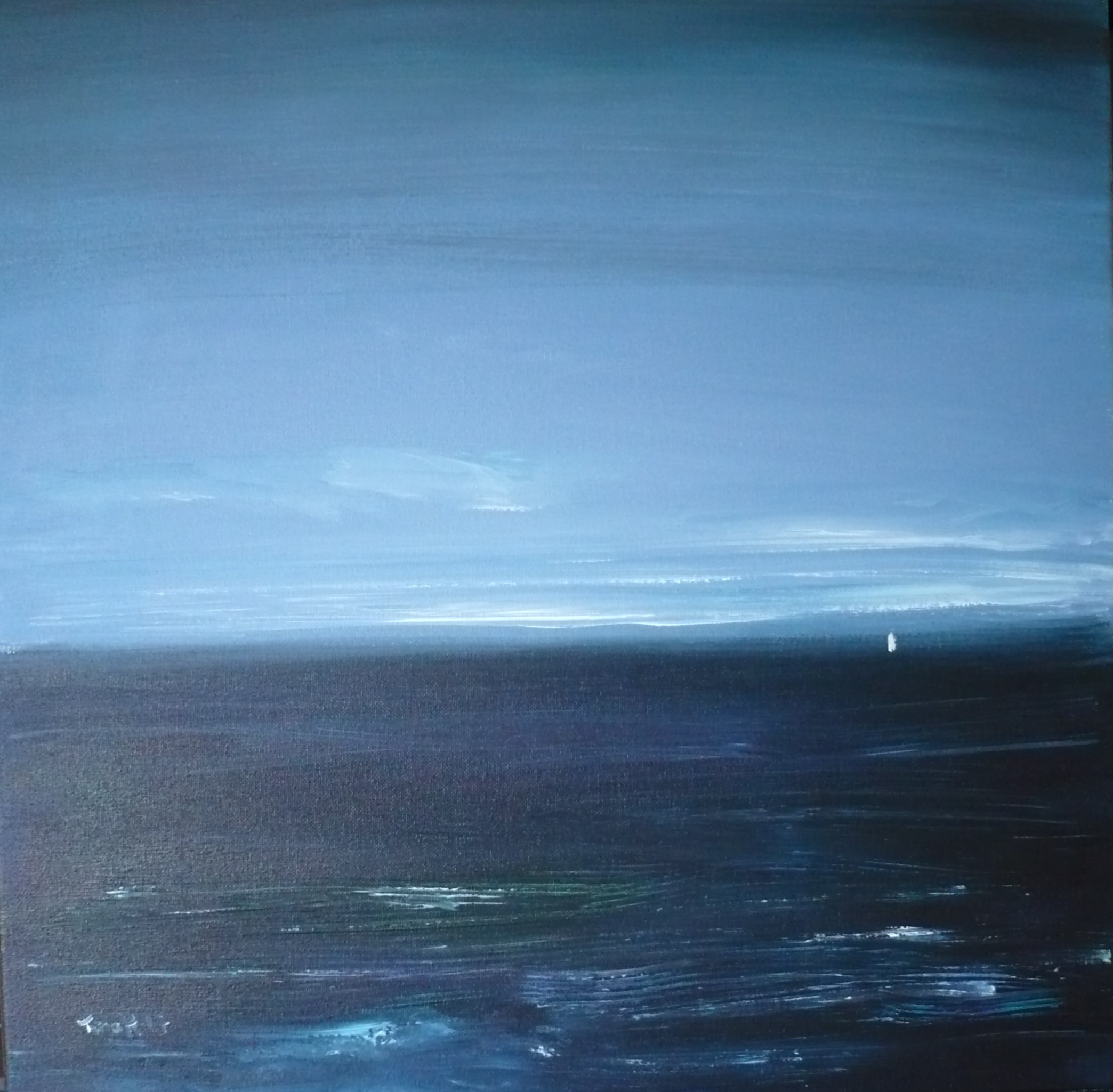 Abend am Meer - Acryl auf Leinwand 50 x 50 cm