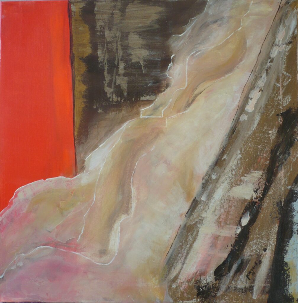 bewegt - Acryl auf Leinwand 50 x 50 cm