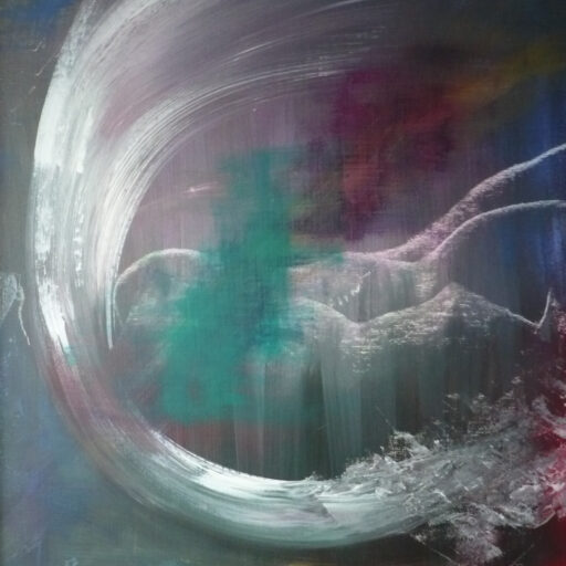 Strudel – Acryl auf Malplatte 50 x 65 cm