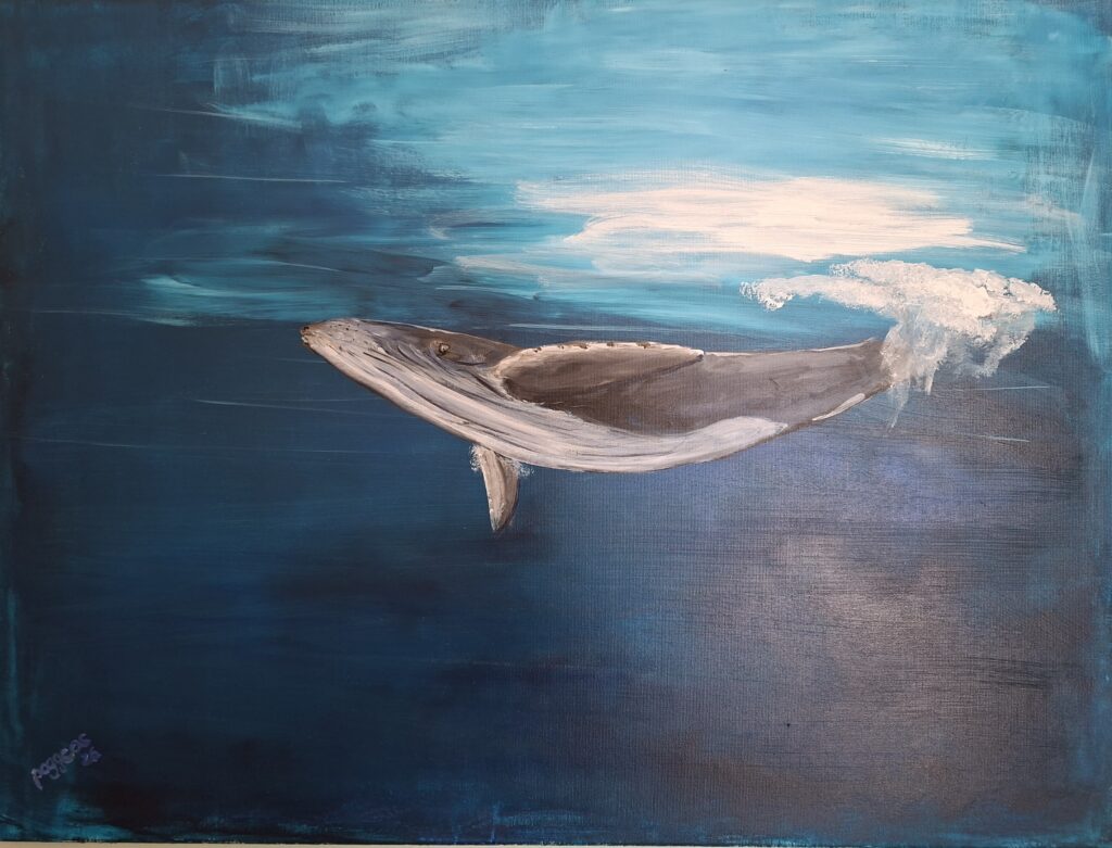 Wal, Acryl auf Leinwand 60 x 80 cm